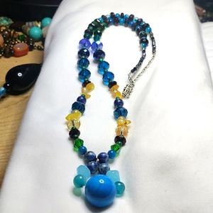 Hand made one of a kind necklace piece from my heart.